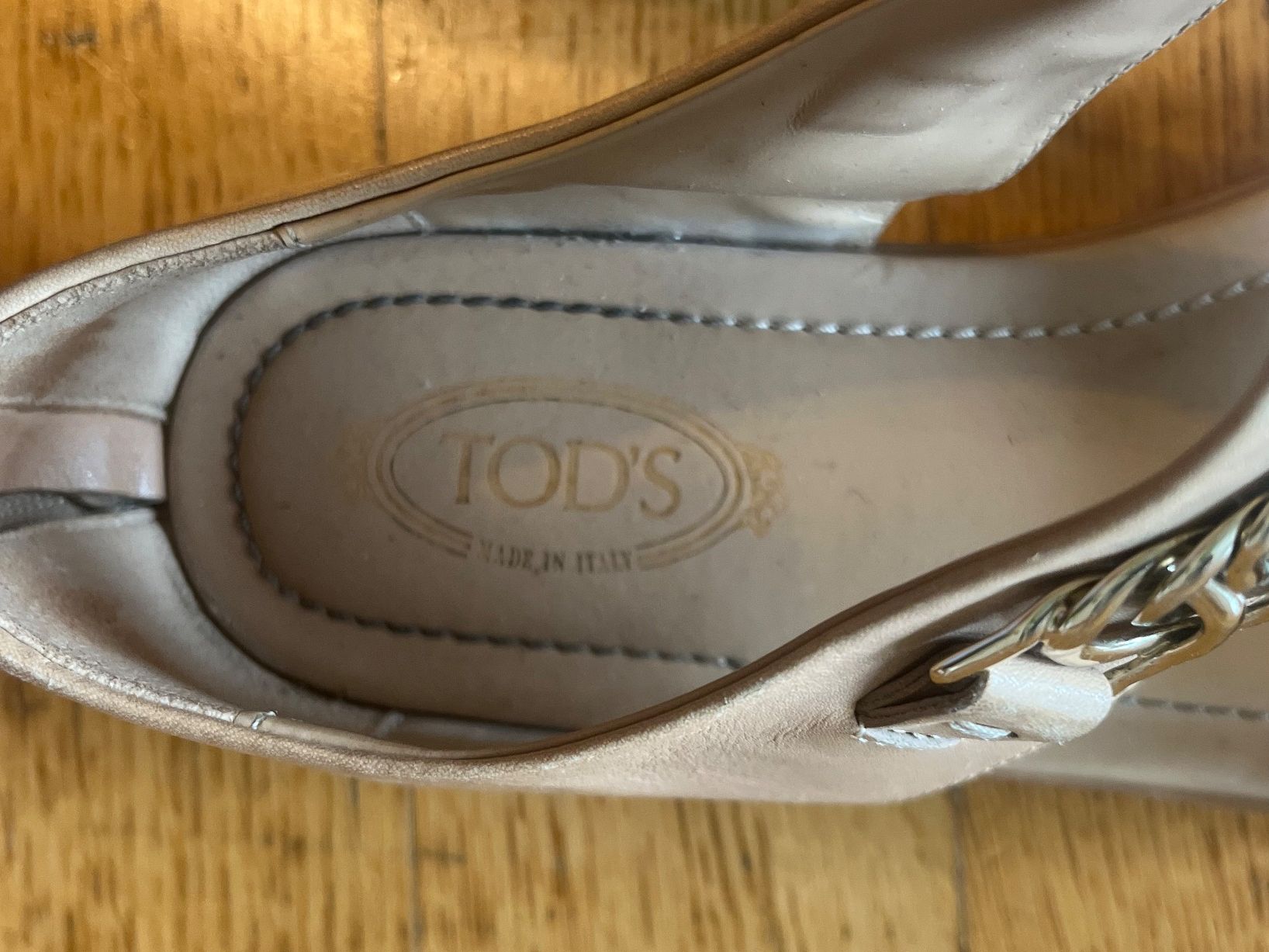 Tod'S Scarpe da donna: Tod's Sandalen, Leder, Beige, Gr. 36.5 – Usato da Wollerau venduto da sab_6j7r 1