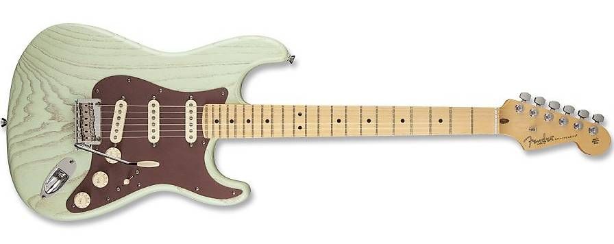 Fender FSR American Stratocaster Rustic Ash Surf Green (Gebraucht) in ...