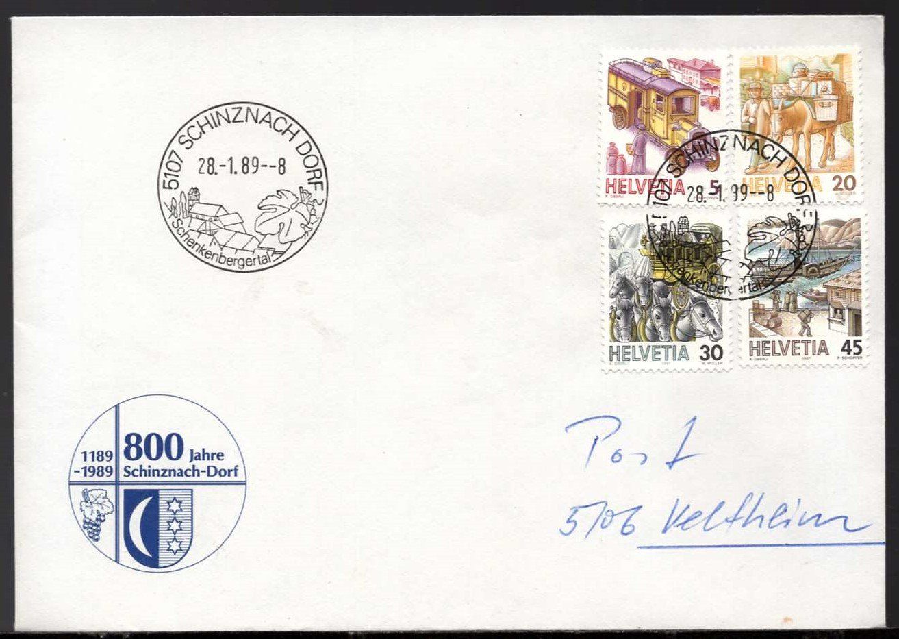 Tous les timbres: SCHINZNACH  DORF  28.1.89  SS  K 1205 – D'occasion à Aarau par kufi44