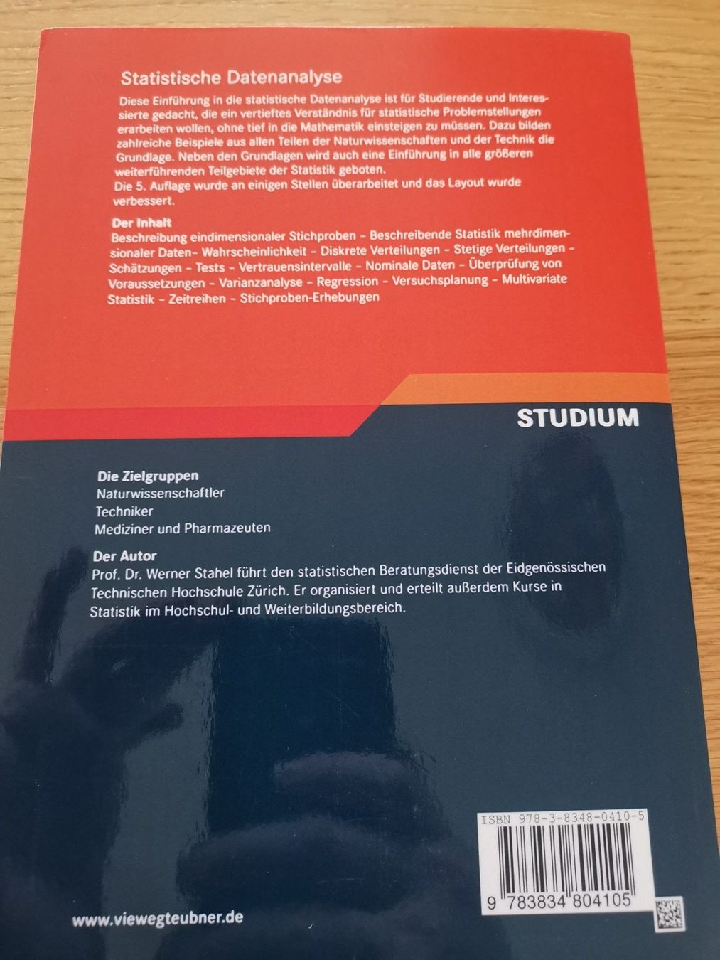 Libri: Werner Stahel: Statistische Datenanalyse – Nuovo (secondo la descrizione) da Wiesendangen venduto da MMoretto 1