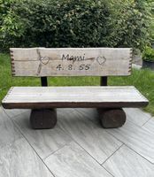 Rustikale Holzbank für Garten & Balkon - Sommervorfreude!