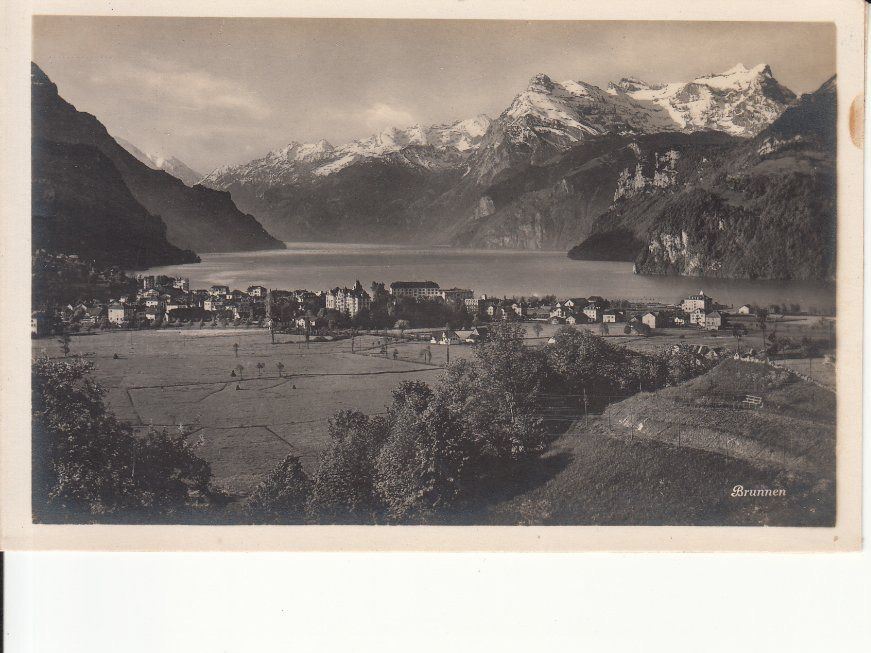 Cartoline postali: Brunnen ca. 1925 – Usato da Bürglen TG venduto da StampGraf