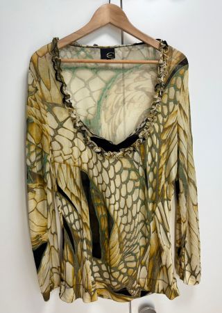 Just Cavalli Damenbluse Gr. 38 - mit Seide