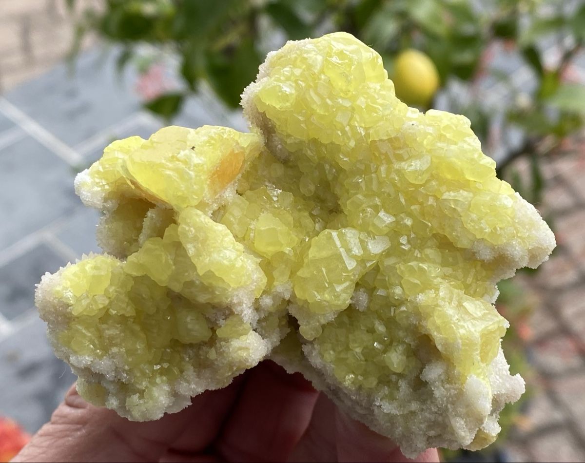 Minerali & Pietre curative: Schönes Stück Schwefel  – Usato da Selzach venduto da 321compac