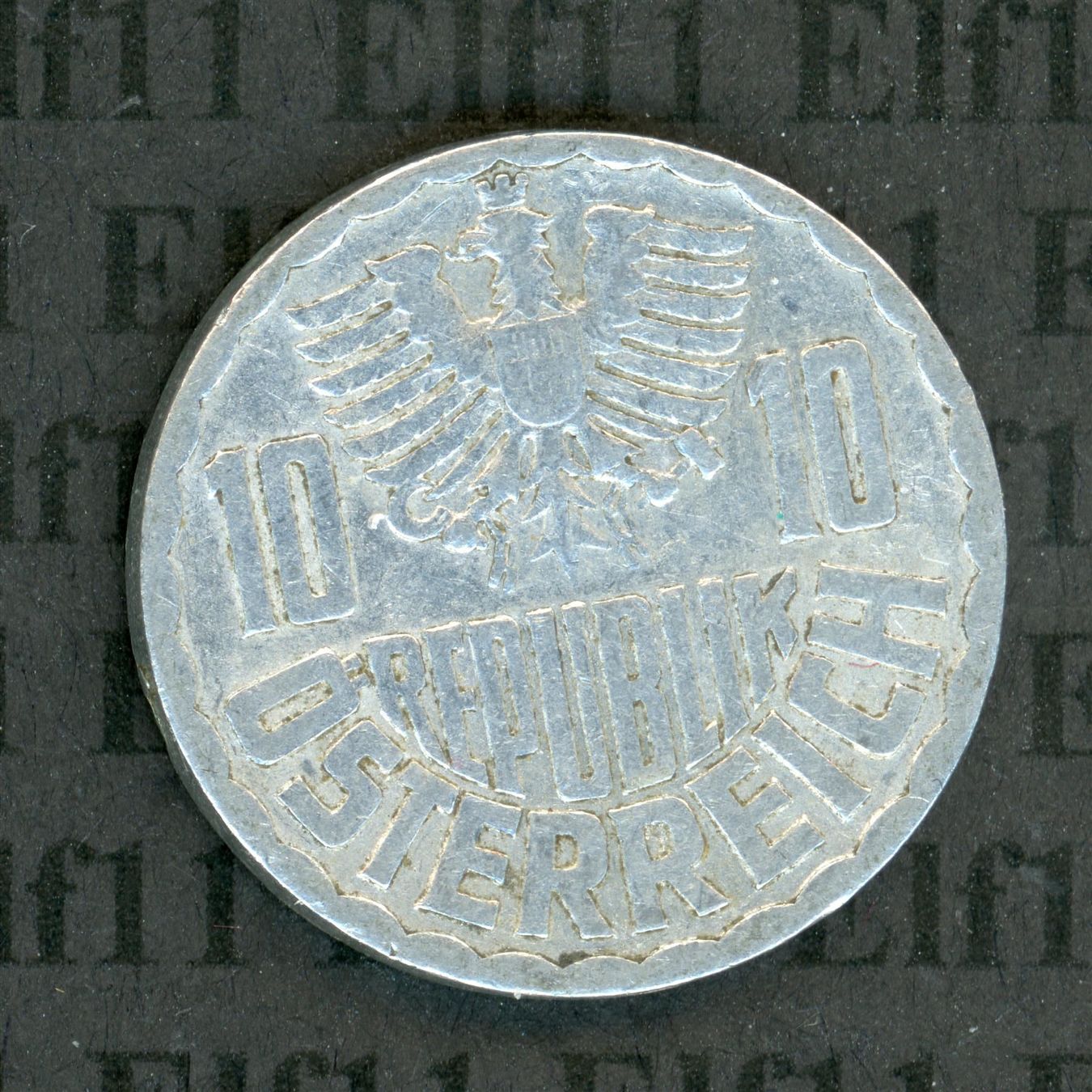 Tutti le monete: ATS___0.10 1959 ss 10 Groschen – Usato da Widnau venduto da Elf11 1
