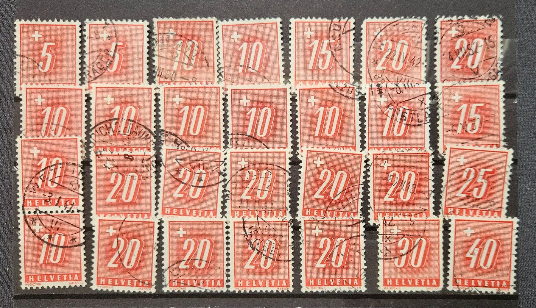 Tutti i francobolli: Briefmarken Porto Ziffer – Usato da Aetingen venduto da stewi03
