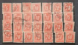 Briefmarken Porto Ziffer