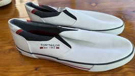 Tom Tailor Slip-On Schuhe Weiss Gr. 44 Neu mit Etikett