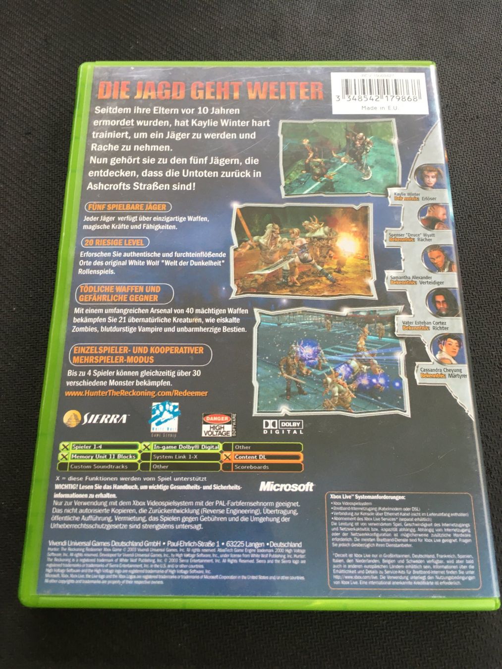 Microsoft Spiele: Hunter the Reckoning - Xbox Game – Gebraucht aus St.Gallen von Punktchen01 1