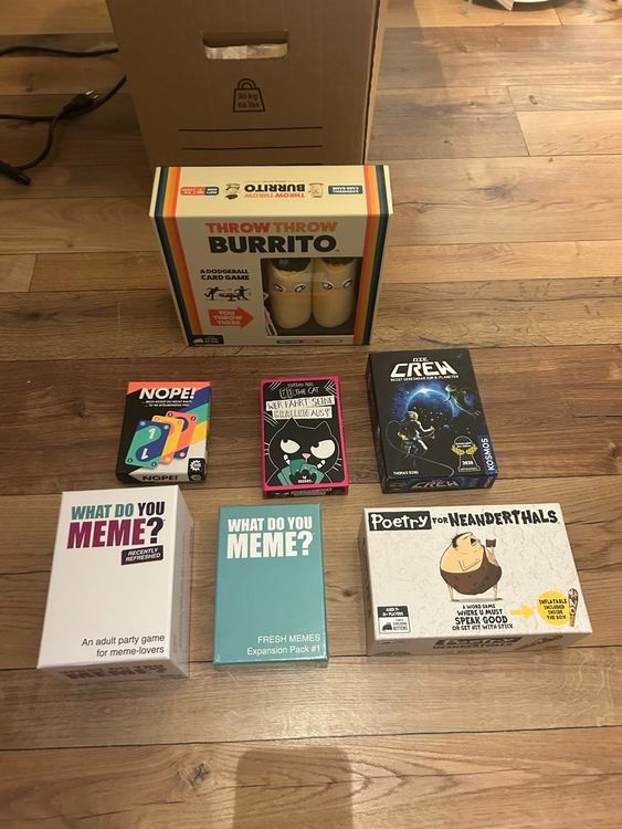 Giochi: Brettspiele Sammlung: Throw Throw Burrito, Die Crew etc – Usato da St. Gallen venduto da Simple_user_01