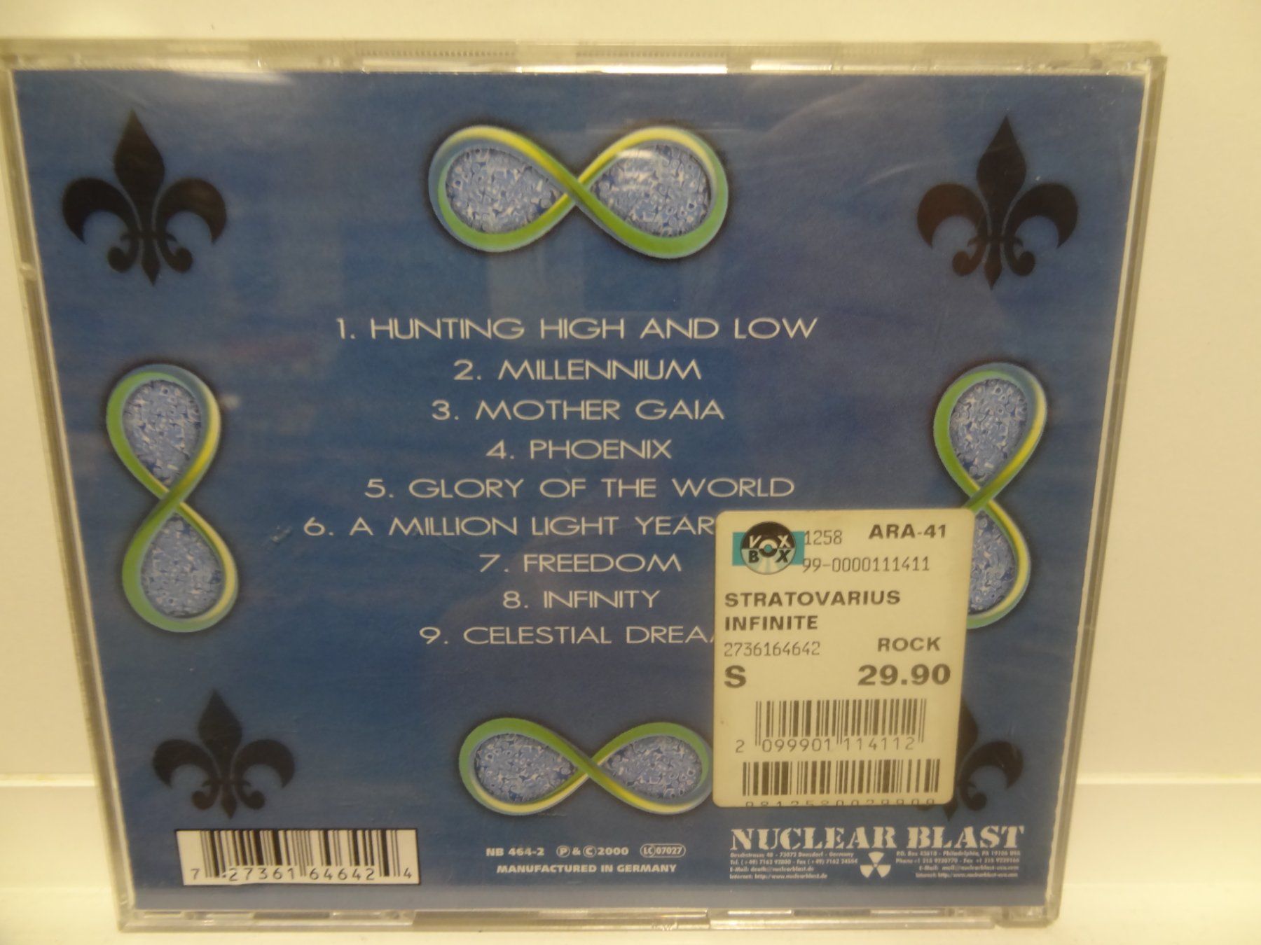 CD: Stratovarius - Infinite – Usato da luzern venduto da musicandart 1
