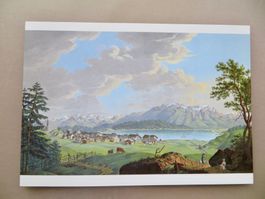 Kunstkarte gefalzt mit Tierkreiszeichen-Frankatur 1985/86