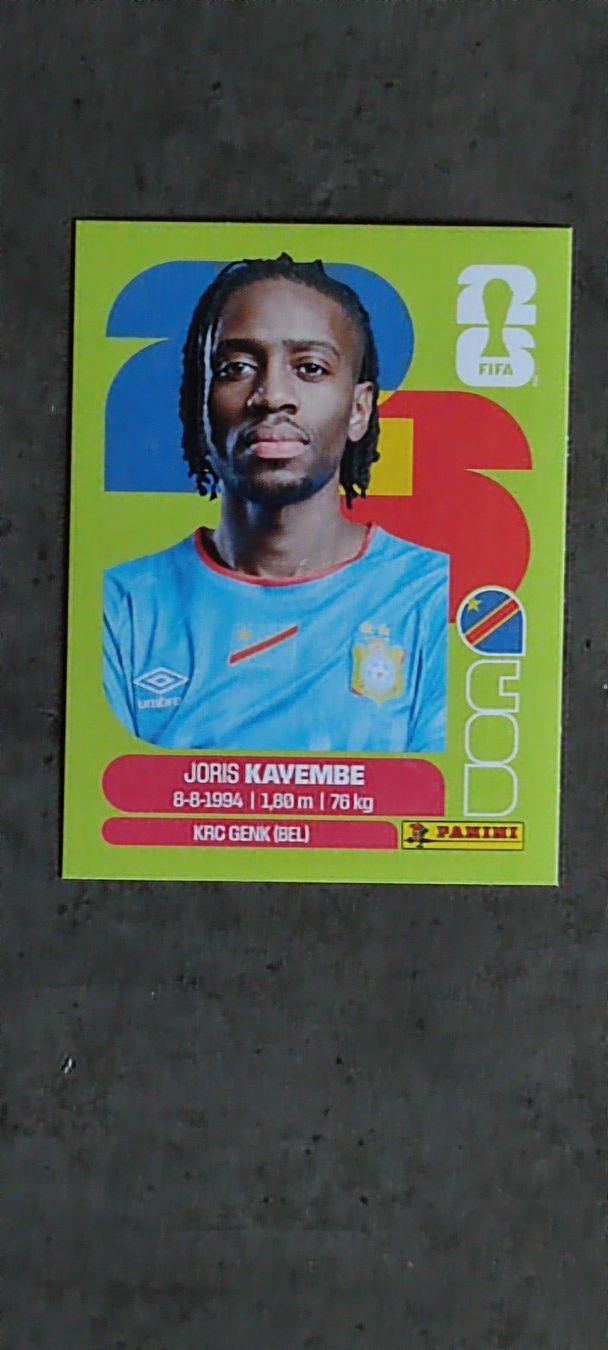 Panini Carte collezionabili: Panini FIFA World Cup 2026 Sticker - COD 7 Joris Kayembe – Nuovo e nell'imballaggio originale da Altstätten SG venduto da Trelli