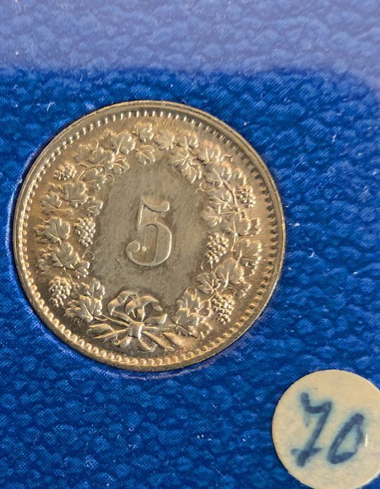 Tutti le monete: 5 Rappen 1970 – Usato da Arch venduto da coinsandmore 1