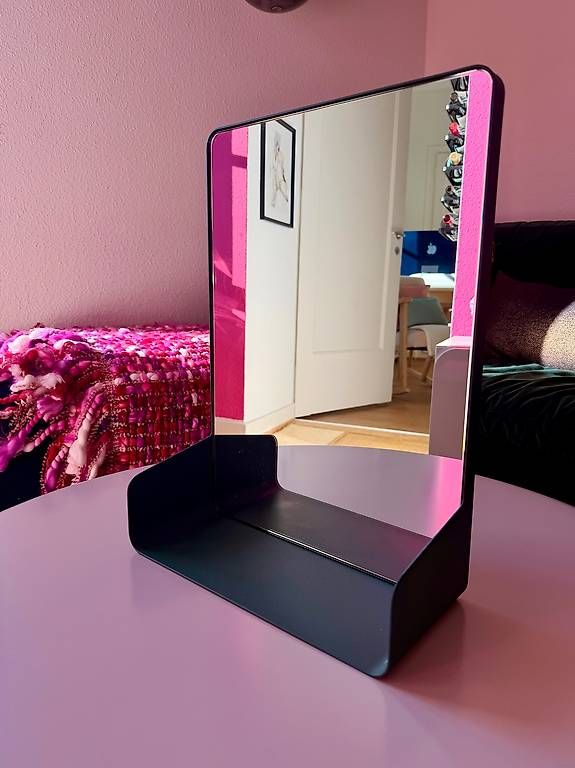 Scaffali: Miroir mural design avec tablette | Wall mirror with shelf – Usato da Carouge GE venduto da mma_7n9b 3
