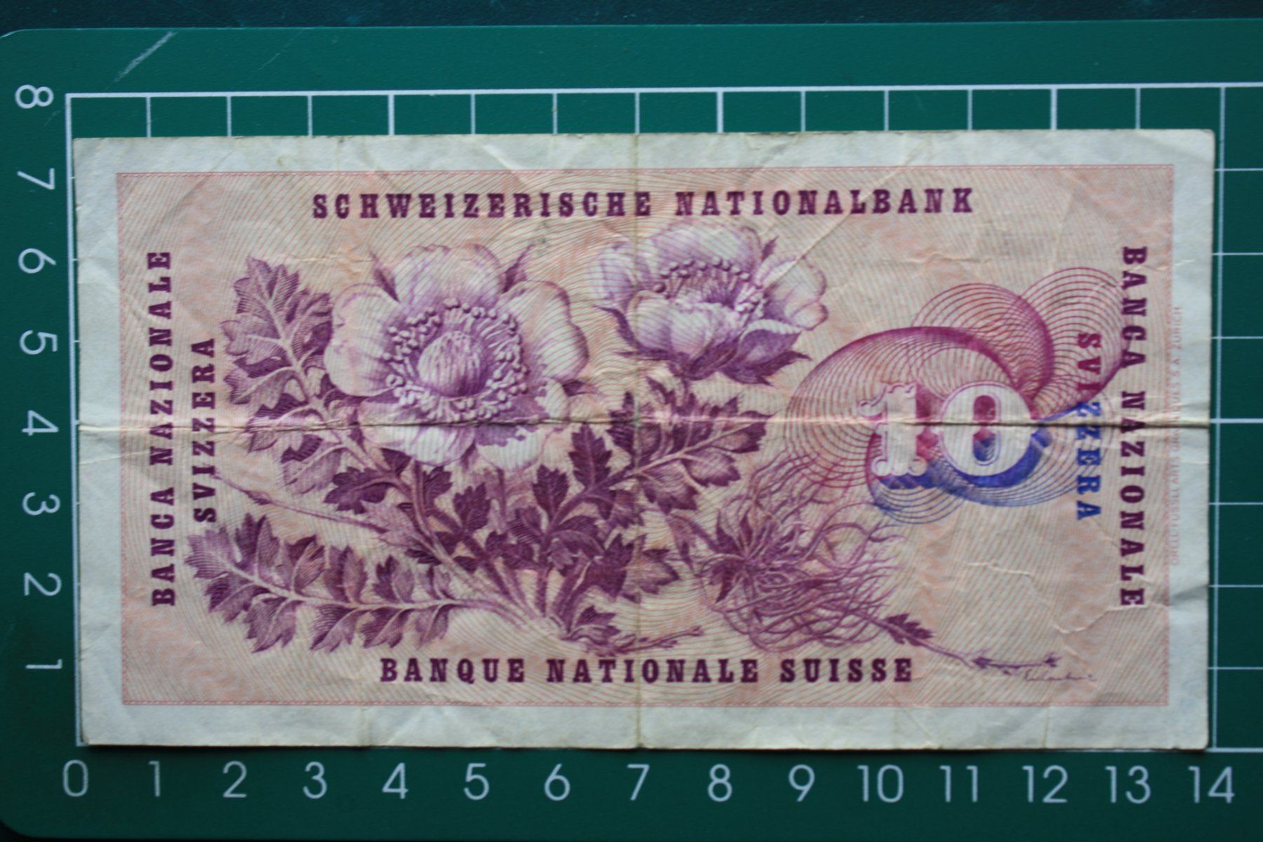 Banknoten: gottfried keller banknote 10 franken 1963 – Gebraucht aus Laupen BE von Gufi57 1
