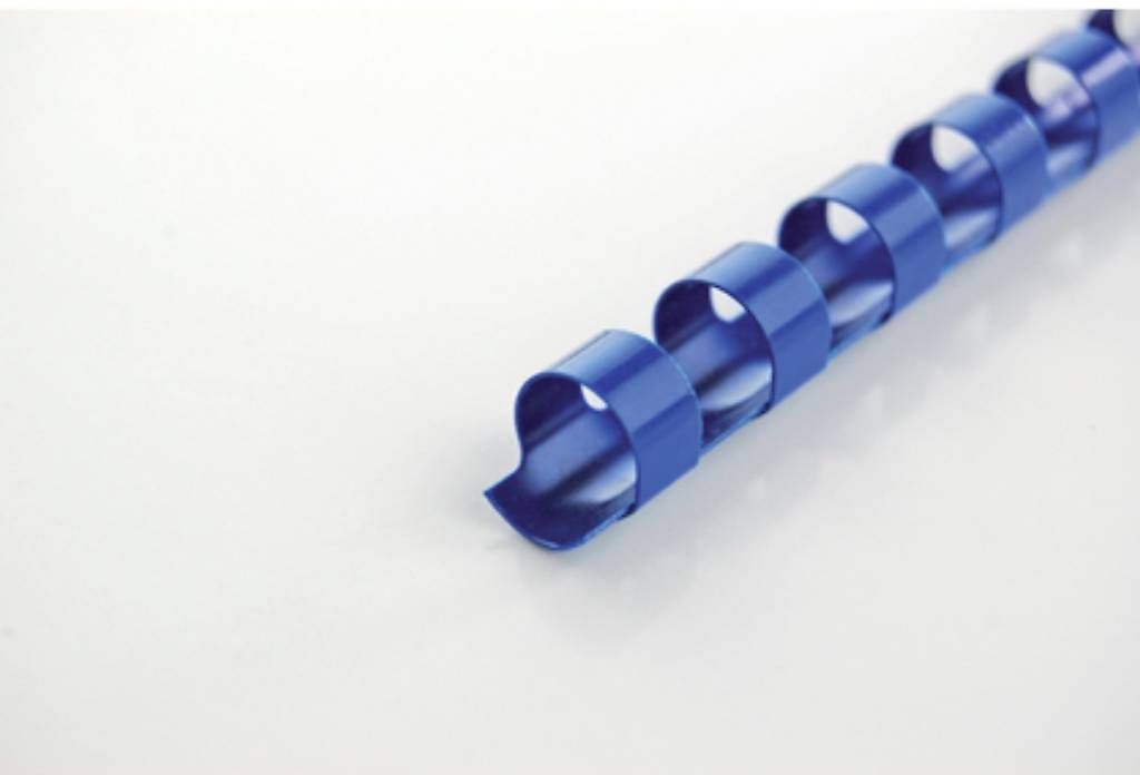 Macchine rilegatrici: 100Stk. Plastikbinderücken CombBind, A4, 14 mm, blau – Nuovo e nell'imballaggio originale da Necker venduto da liq24 1