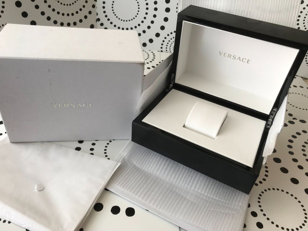 VERSACE ORIGINAL - BIG - WATCH CASE BOX ECRIN SCHACHTEL !!! (Neuf (Voir ...