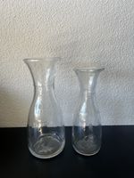 Zwei Glaskaraffen, 1 Liter und 0.5 Liter