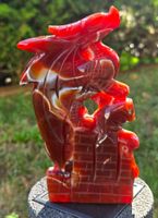 Hochwertiger Karneol-Achat Drache 🐉❤️🧡522g