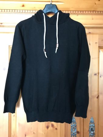 Herren Kapuzenpulli / Hoodie / Pullover Schwarz - Grösse S