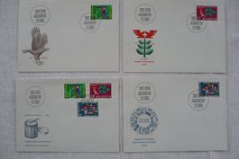 1966 4 FDC Werbemarken Satz & Einzelmarken SBK 439 - 441