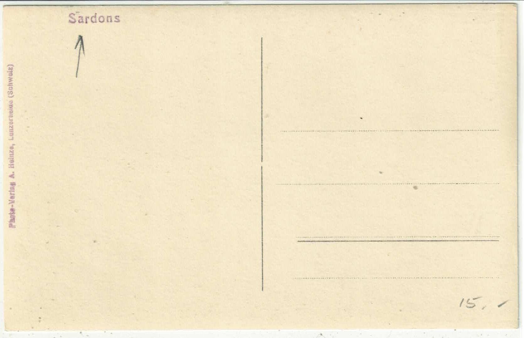 Cartes postales: Sardons - Alphütten – D'occasion à Ettingen par Kartenplanet 1