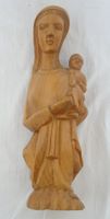 Antike Holzskulptur Maria mit Kind, Naive Schnitzerei ab 1.-