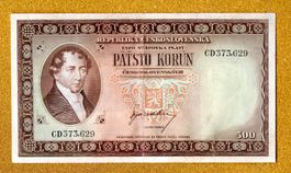 Czecoslovakai 500 korun scarce