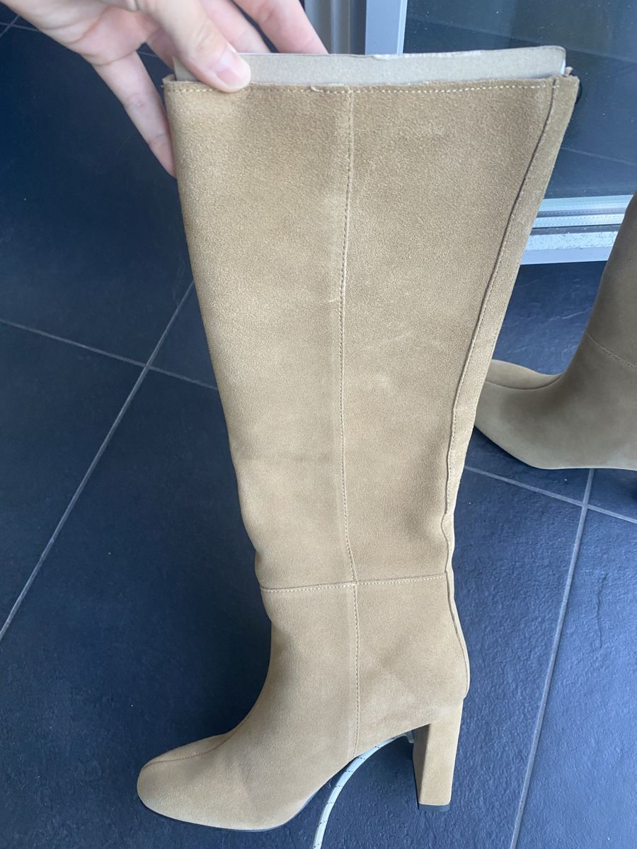 Zara Scarpe da donna: New suede knee-high heeled boots Zara – Nuovo e nell'imballaggio originale da Zug venduto da kse_w9mn 5