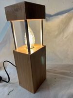 Holzlampe Deko Tischlampe LED 230V