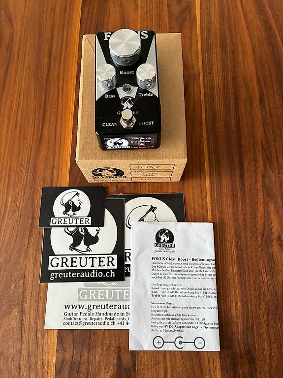 Greuter Strumenti musicali: Greuter Audio Fokus Clean Boost – Nuovo (secondo la descrizione) da Studen BE venduto da Cedi640 3