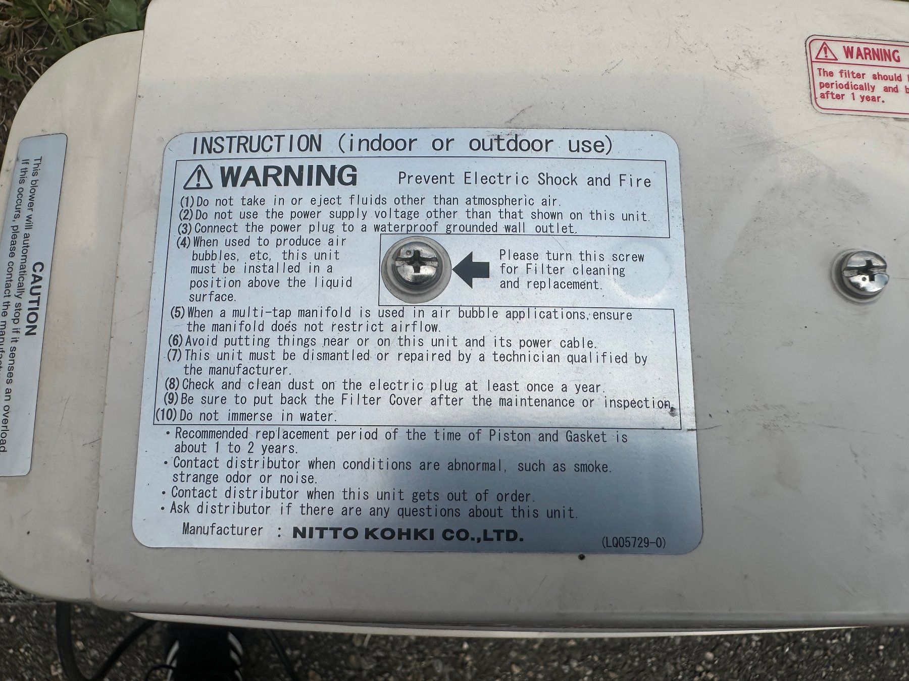 Compressori: Belüfterkompressor Nitto Khoki LA-120 – Usato da Günsberg venduto da fuerstvgb 3