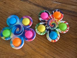 2x Fidget-Spinner: sensorisches Stressabbau Drehspielzeug