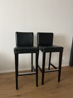 2x IKEA BERGMUND Barhocker schwarz