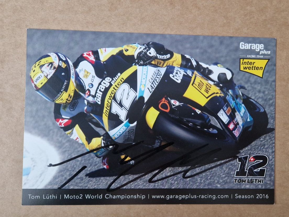 Autografi: Tom Lüthi - 15x20cm – Nuovo (secondo la descrizione) da Menziken venduto da Autogramme