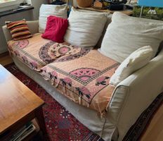 Hochwertiges italienisches Leinen-Sofa – 2–3 Sitzer
