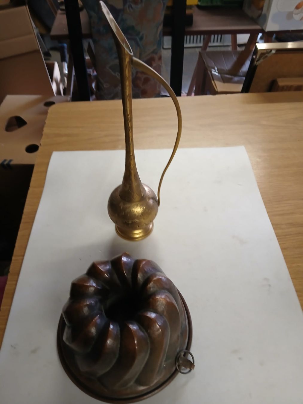 Vasen & Gefässe: Kupfer Guggelhopf Form und Messing Vase – Gebraucht aus Obfelden von Buddha24