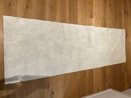 Teppich Läufer weiss schlicht guter Zustand