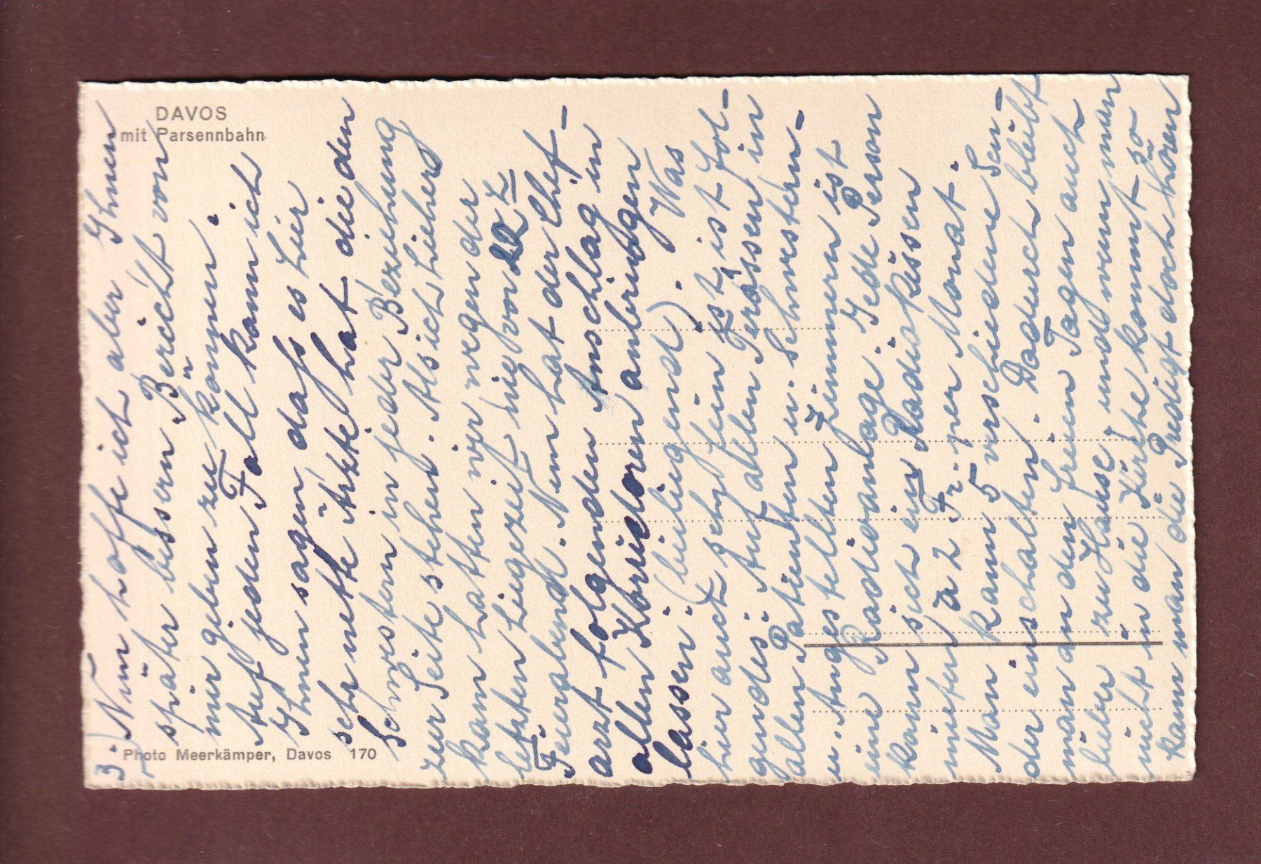 Cartoline postali: DAVOS mit Parsennbahn – Usato da Pully venduto da nicecards-shop 1