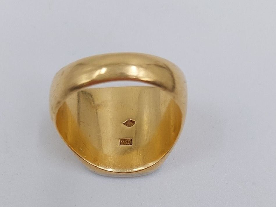 Anelli: Herren Ring mit Wappen Gold 750 – Usato da Dielsdorf venduto da anabur 3