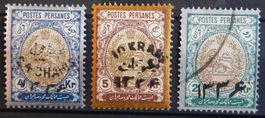 Persien Iran Kat. 413-415 */gest. 1918 Kat. 97 Euro