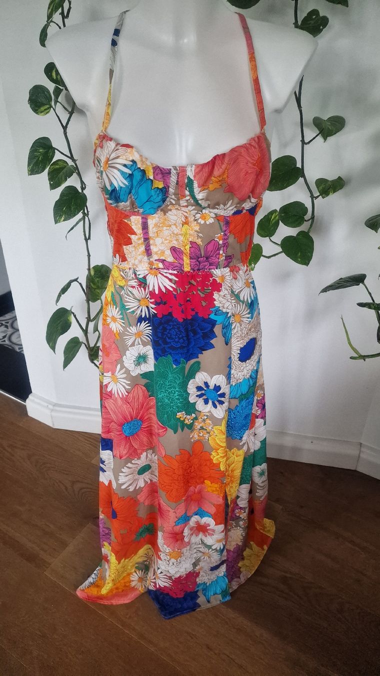 Kleider: Sommerkleid mit Blumenmuster, Gr. S - – Neu (gemäss Beschreibung) aus Wald ZH von Cjp 6