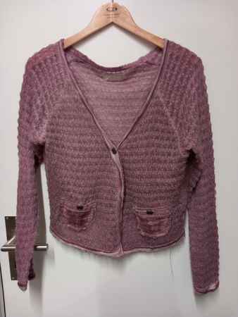 Strickjacke / Cardigan CREAM Gr.XS (eher gross)