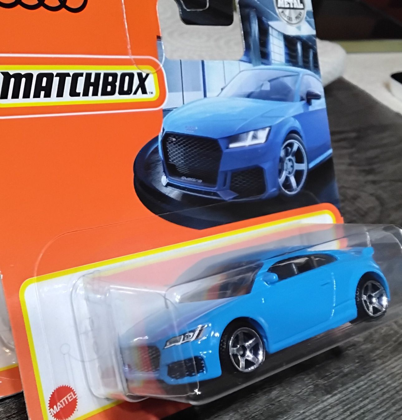 Matchbox Modellini d'auto: Matchbox Audi TT RS Coupé blau – Nuovo e nell'imballaggio originale da Pfyn venduto da Wildwilli 1