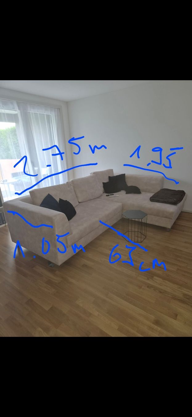 Divani: Ecksofa beige mit Schlaffunktion – Usato da Kerns venduto da d_s_obwalden 1