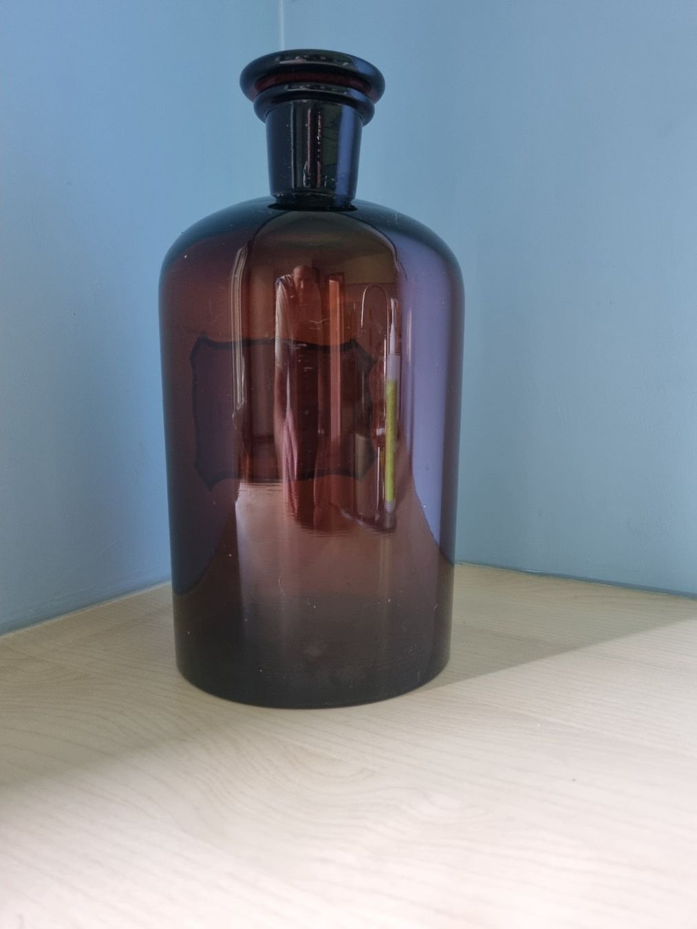 Accessori da laboratorio: Apothekerflasche, Oleum Jecoris Aselli, Lebertran – Usato da Bern venduto da llewellyn1ne 4