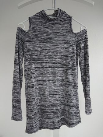 Leichter Damen Pullover Zebra Gr. S Grau meliert