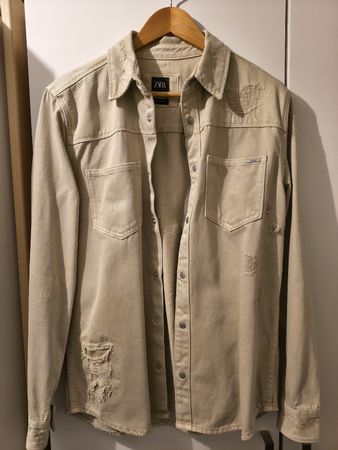 Zara Herren Hemd, Beige, Gr. M, Top Zustand für den Herbst