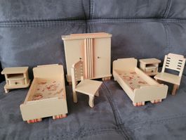 Petits meubles en bois anciens /alte puppenstuben möbel